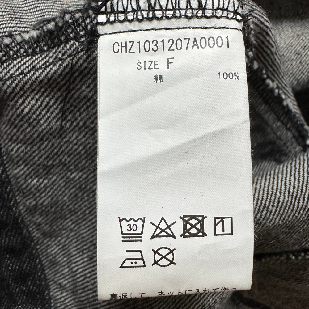 Chico Cropped Convertible Denim Cape Jacket Dark Wash Black Size F - Picture 10 of 13